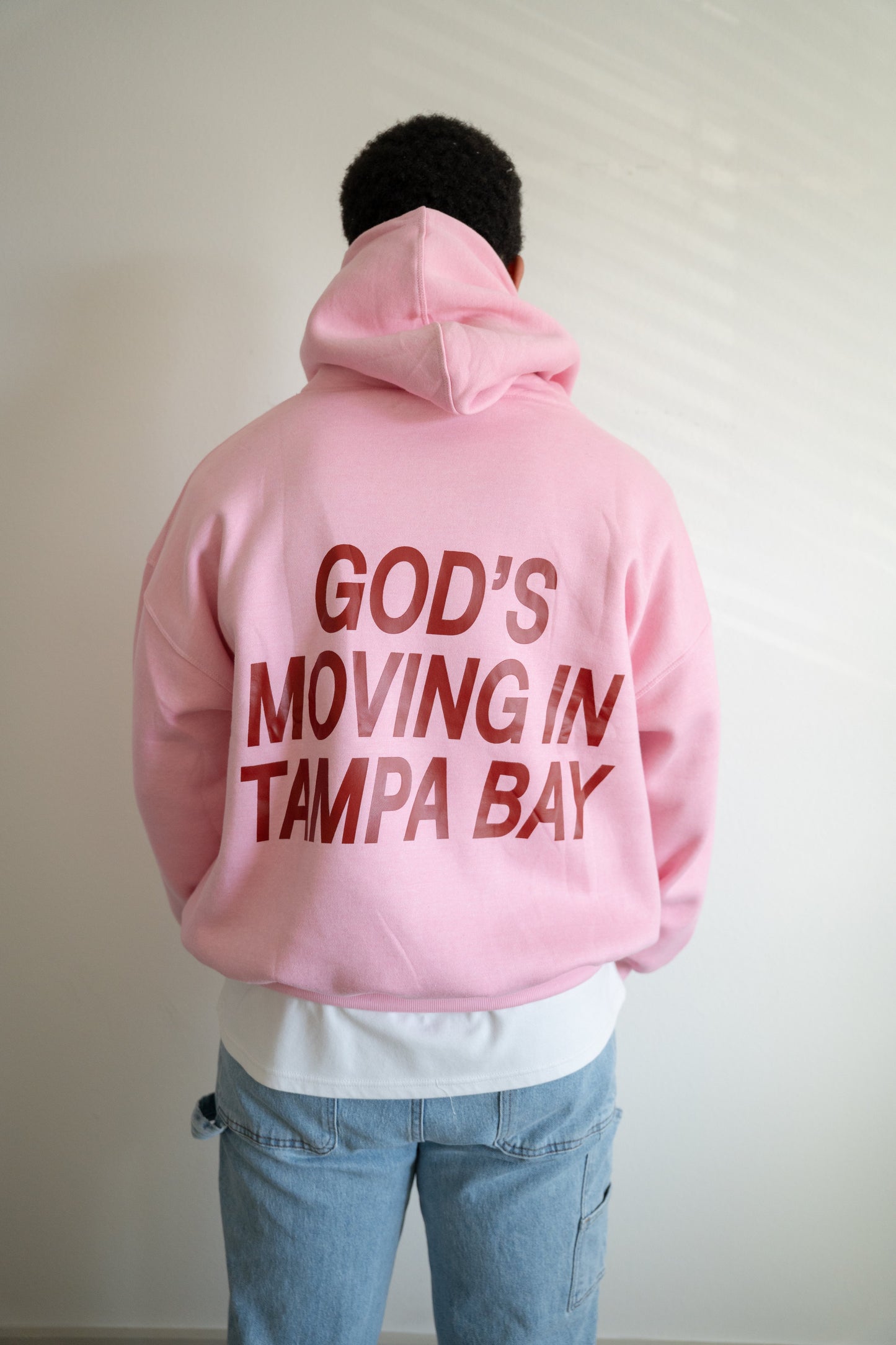 God’s Moving in Tampa Bay Hoodie — Rose