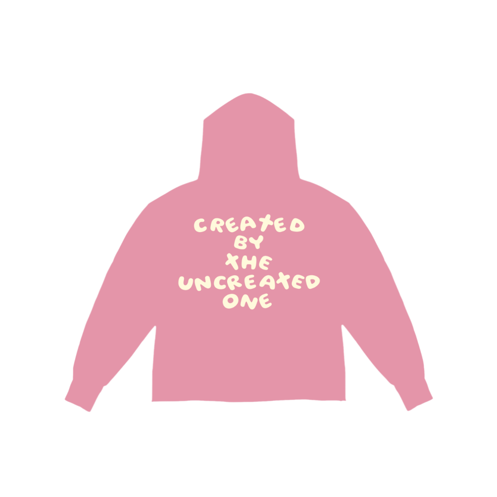 Essentials Hoodie (Pink/Crm)