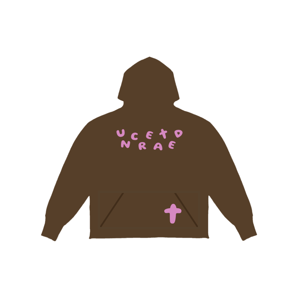 Essentials Hoodie (Brwn/Pink)