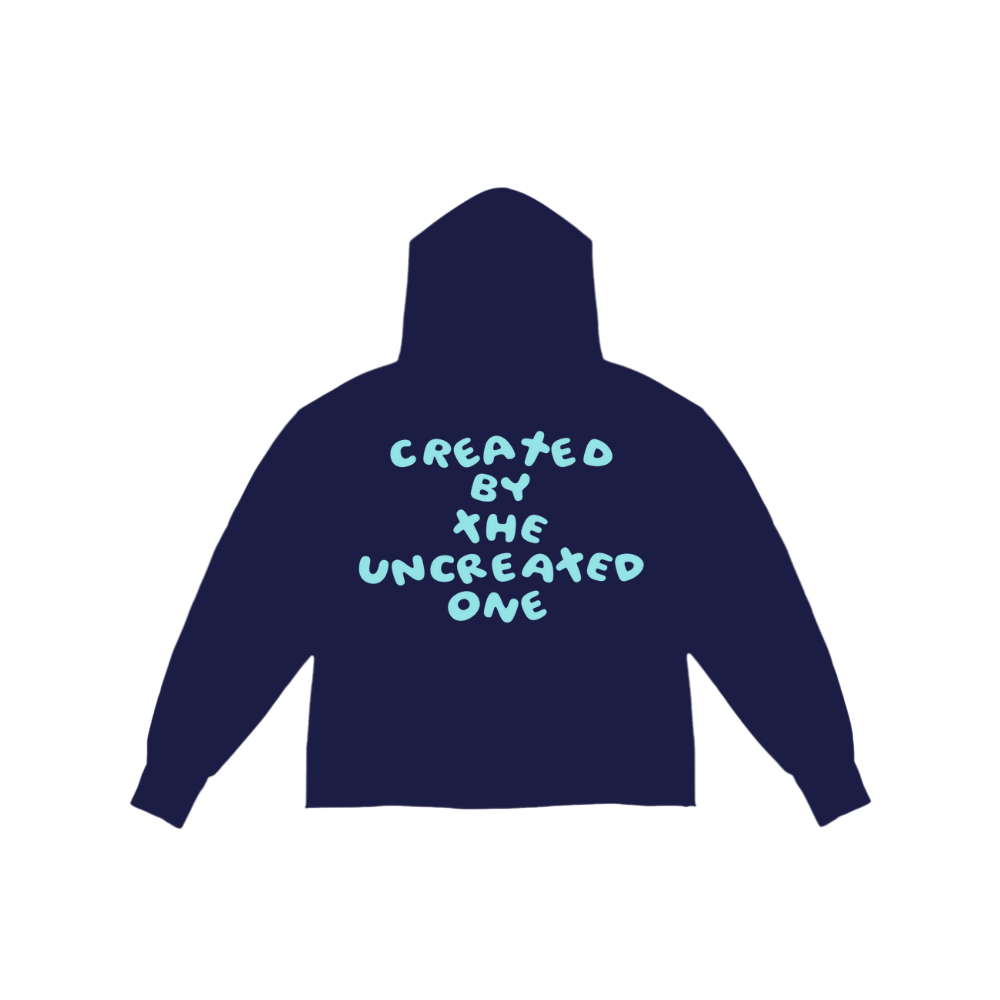 Essentials Hoodie (Navy/Aqua)