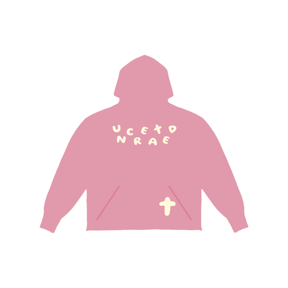 Essentials Hoodie (Pink/Crm)