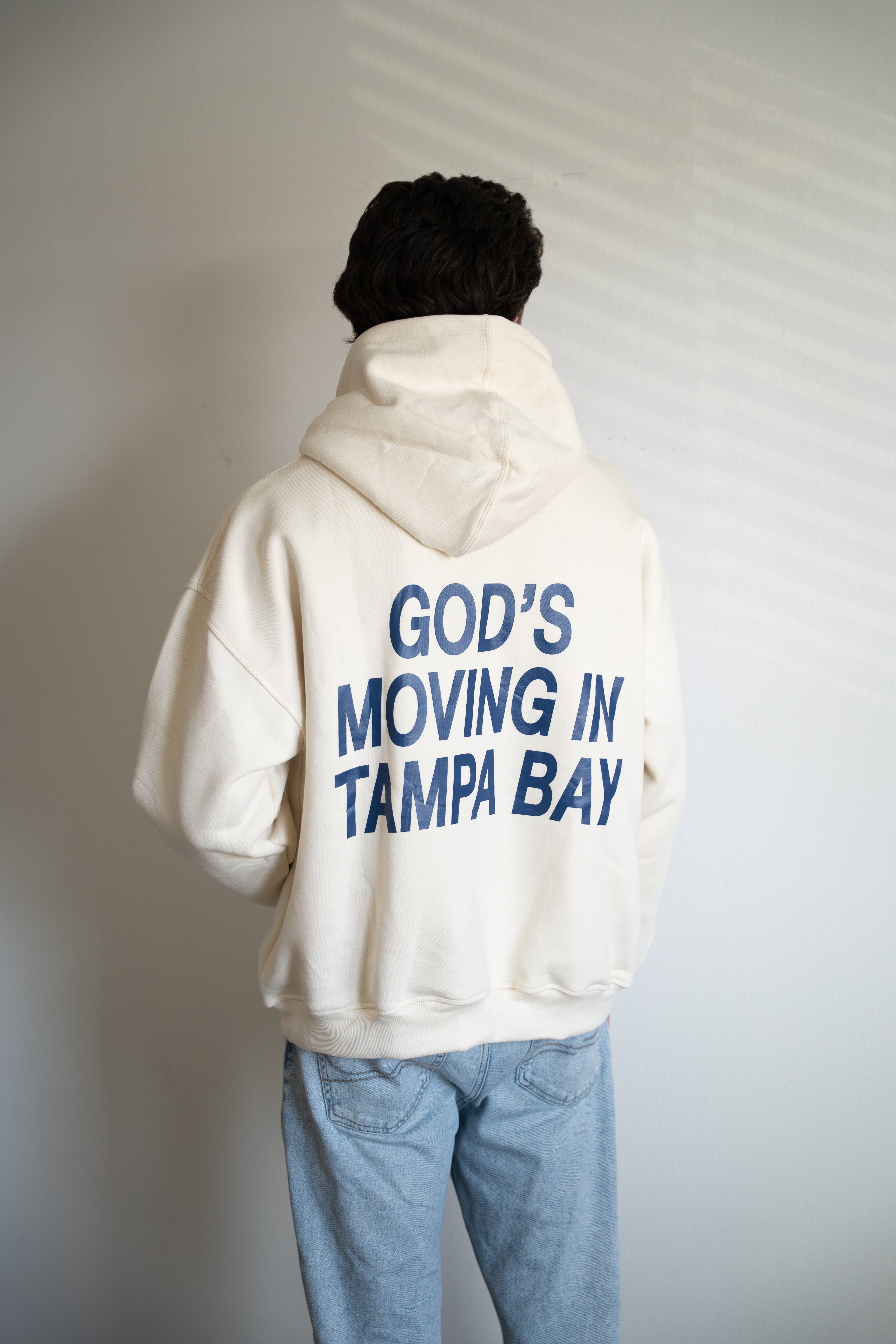 God’s Moving in Tampa Bay Hoodie — Cream