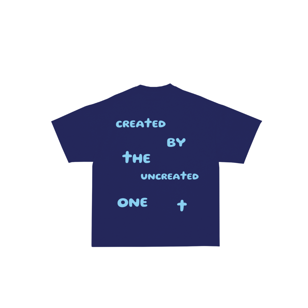 Essentials Tee (Navy/Aqua)