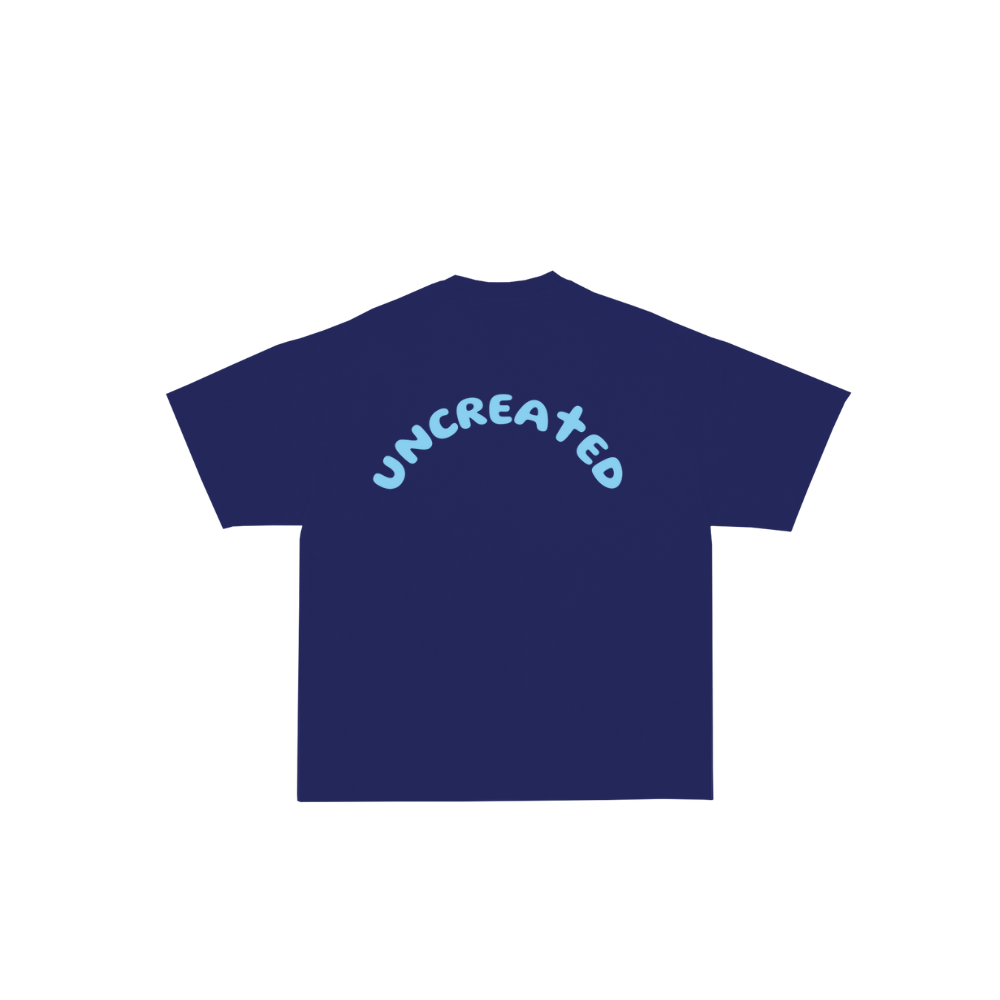 Essentials Tee (Navy/Aqua)