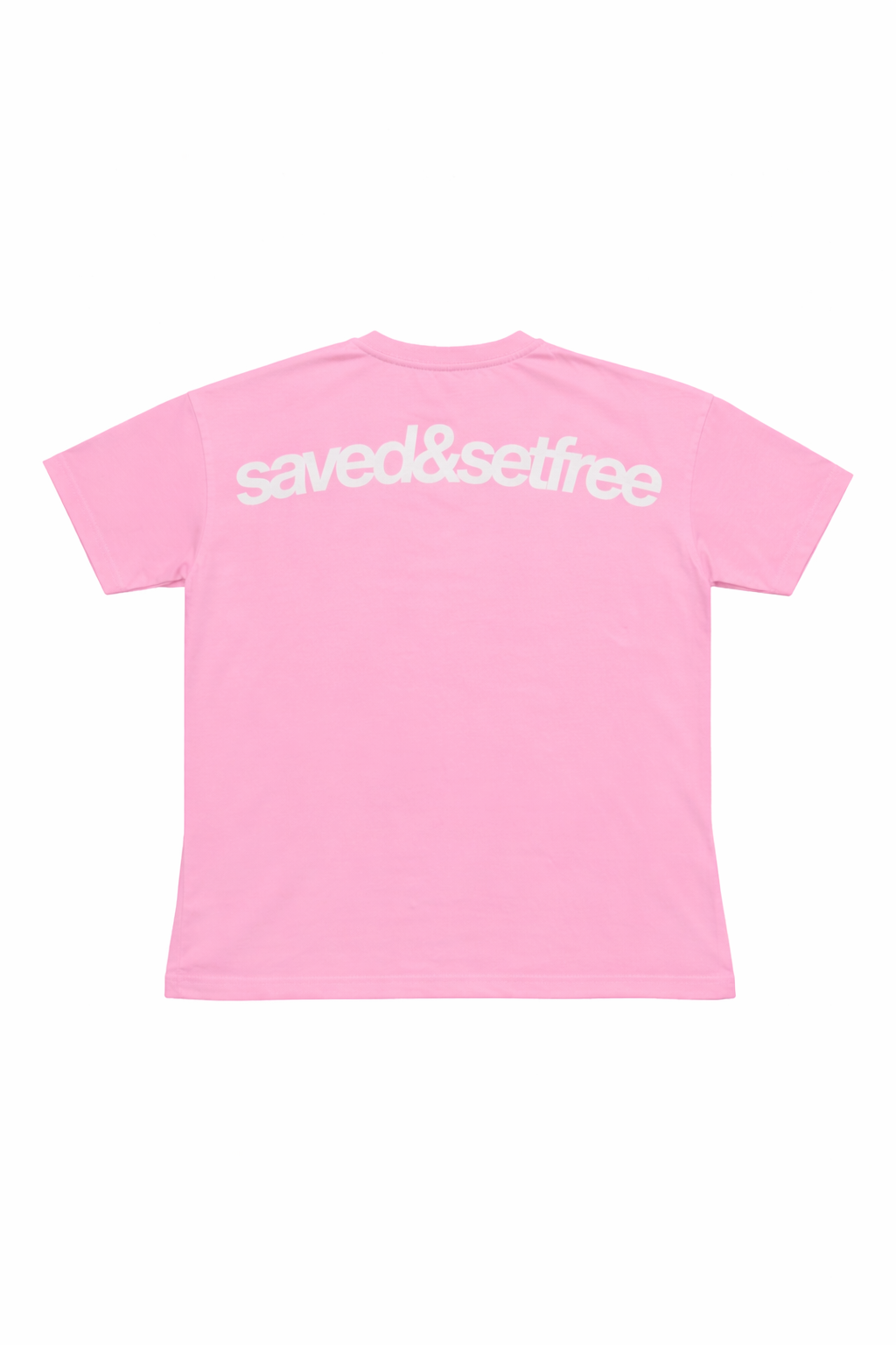 Saved and Set Free Tee - Pink