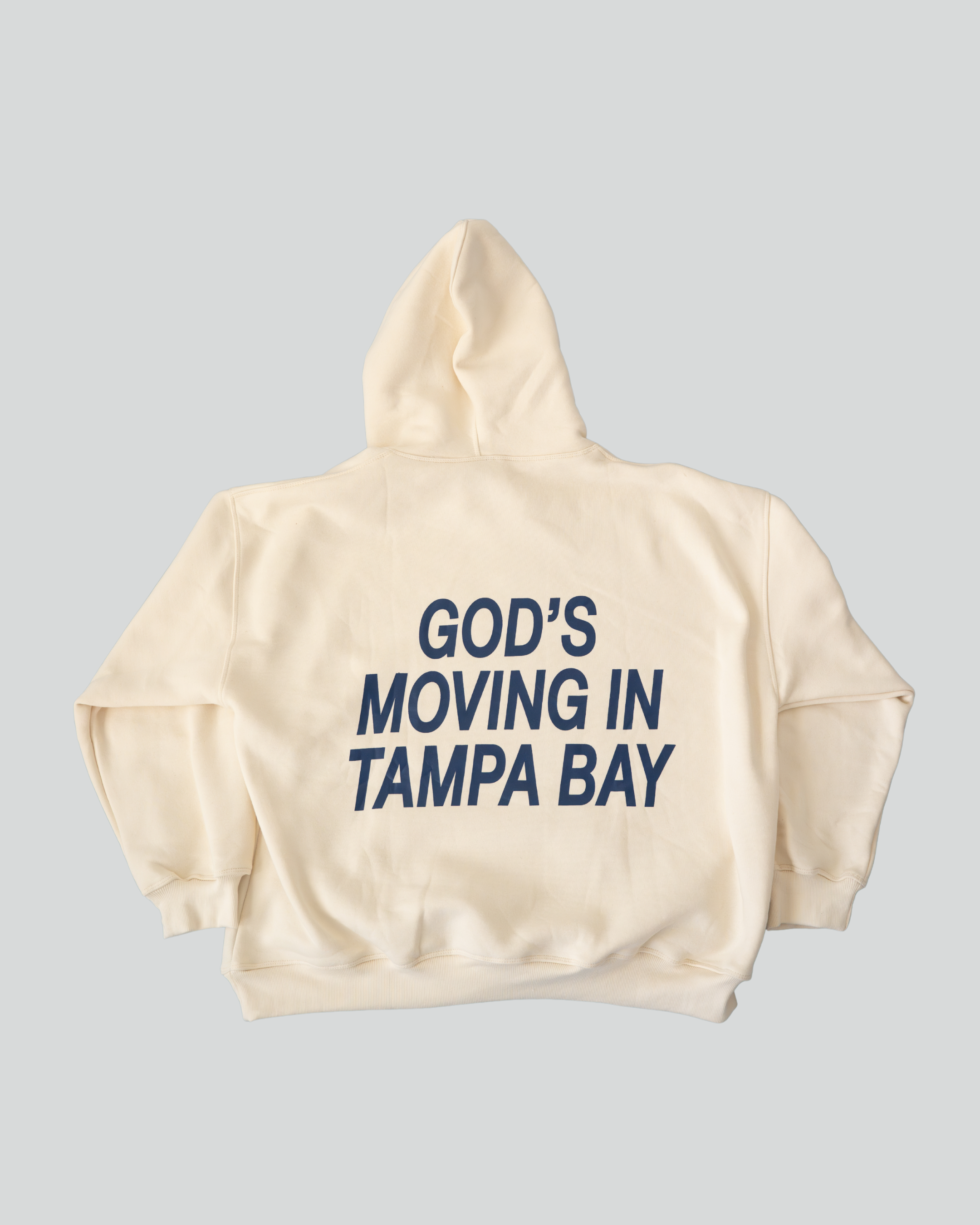 God’s Moving in Tampa Bay Hoodie — Cream