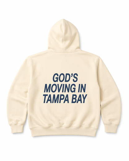 God’s Moving in Tampa Bay Hoodie — Cream
