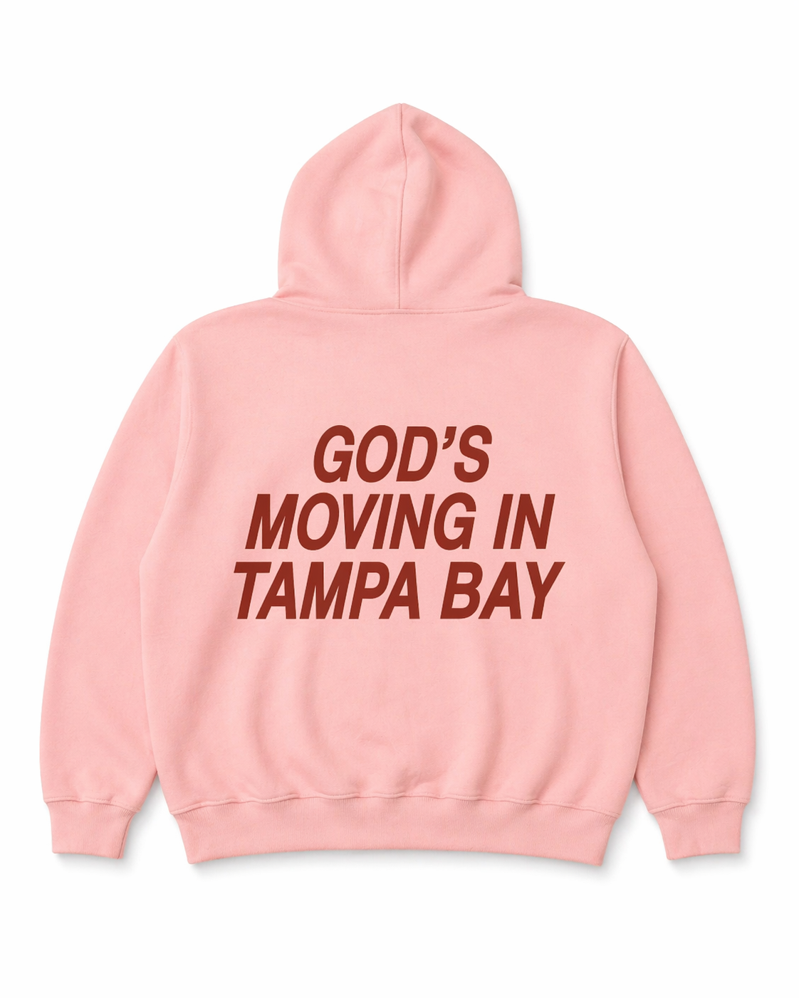 God’s Moving in Tampa Bay Hoodie — Rose